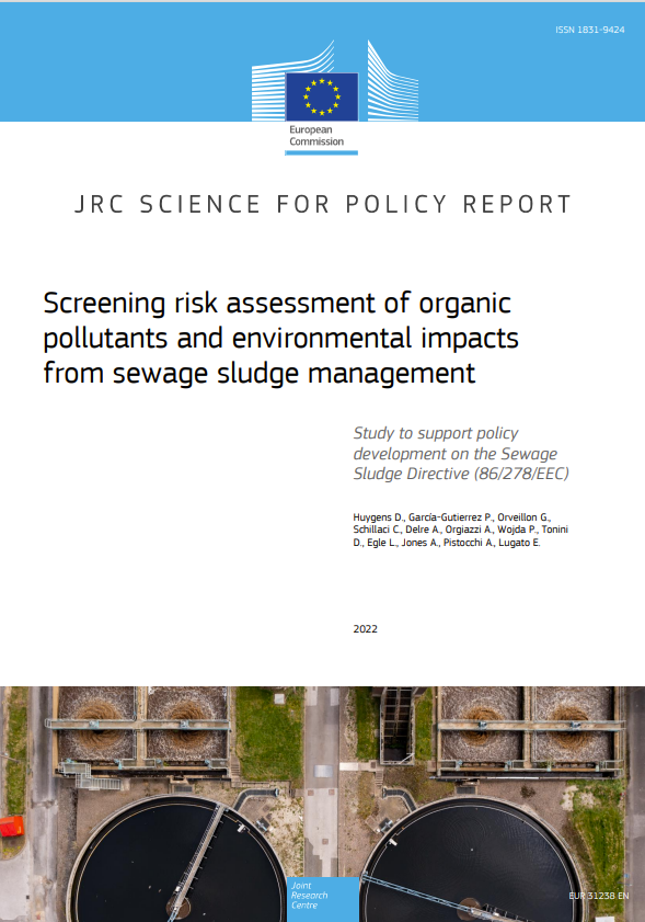 Screening risk assessment of organic pollutants and environmental impacts from sewage sludge management