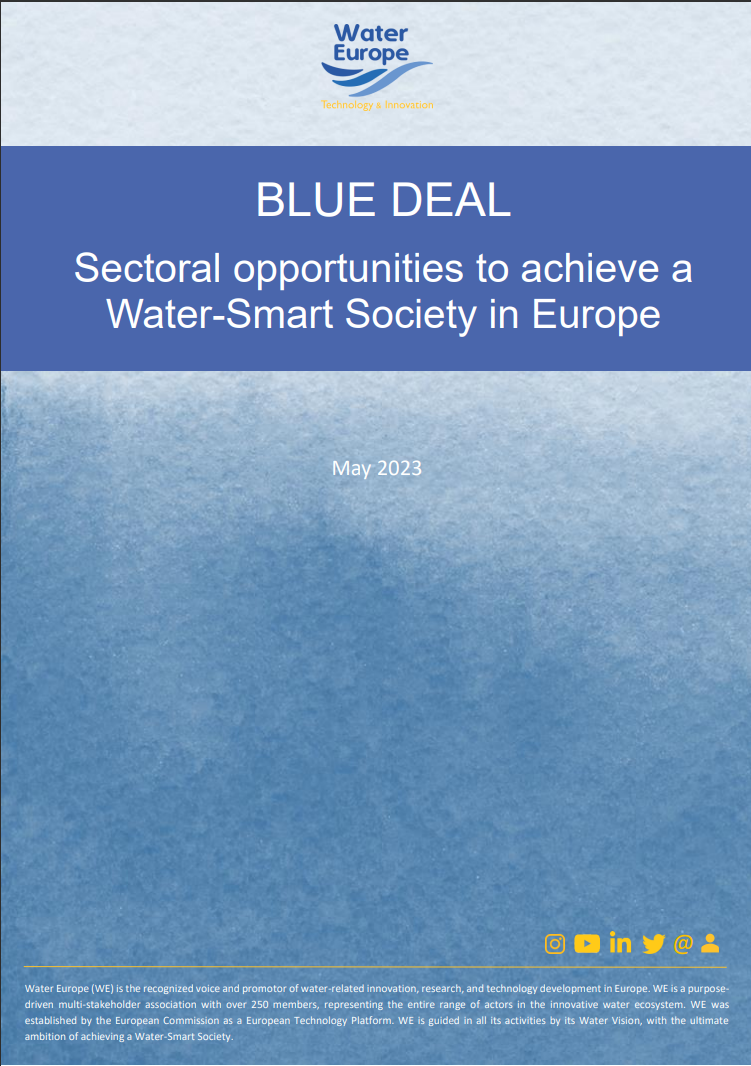 Blue Deal: Sectoral opportunities to achieve a  Water-Smart Society in Europe
