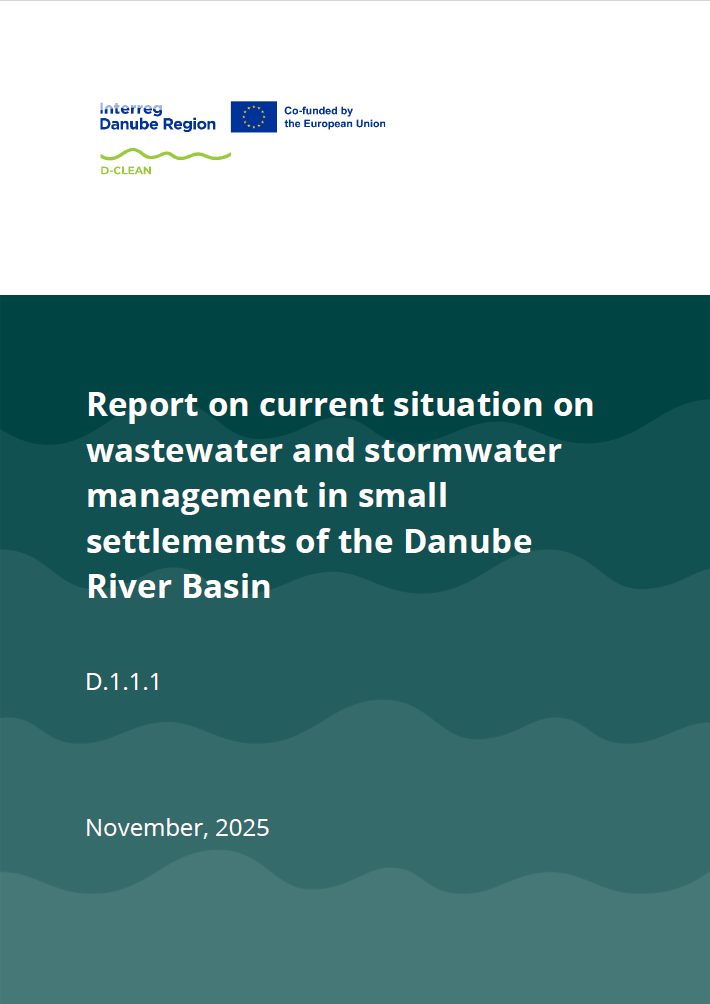 Report on current situation on wastewater and stormwater management in small settlements of the Danube River Basin