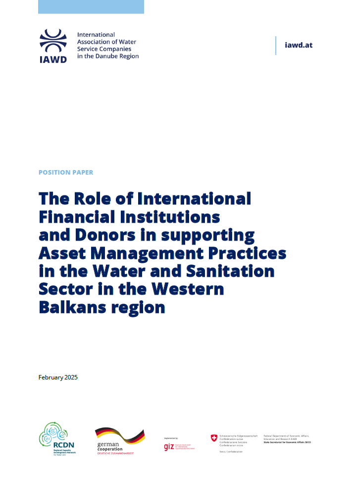 The Role of International Financial Institutions and Donors in supporting Asset Management Practices in the Water and Sanitation Sector in the Western Balkans region