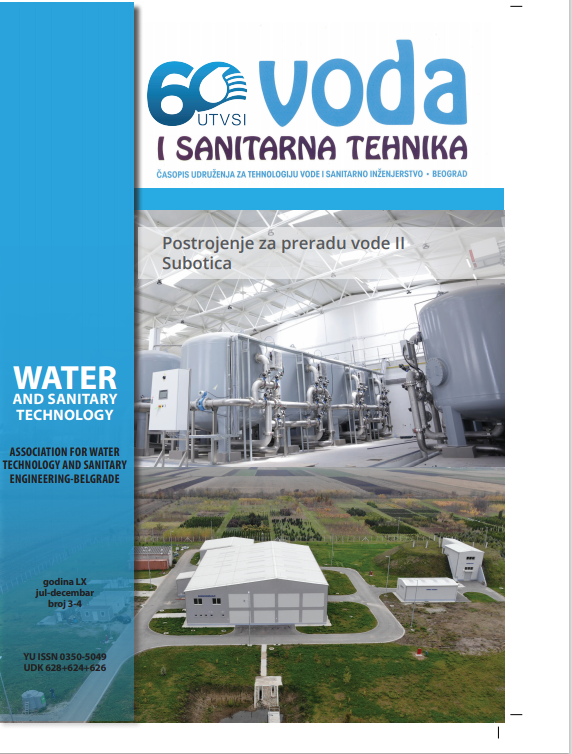 Magazine of the Association for Water Technology and Sanitary Engineering Belgrade (Nr. 3-4 2020)